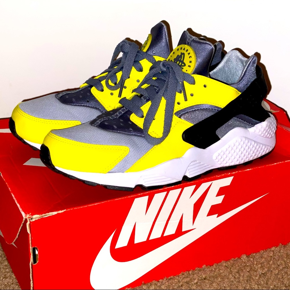 Men huaraches yellow/ grey / white